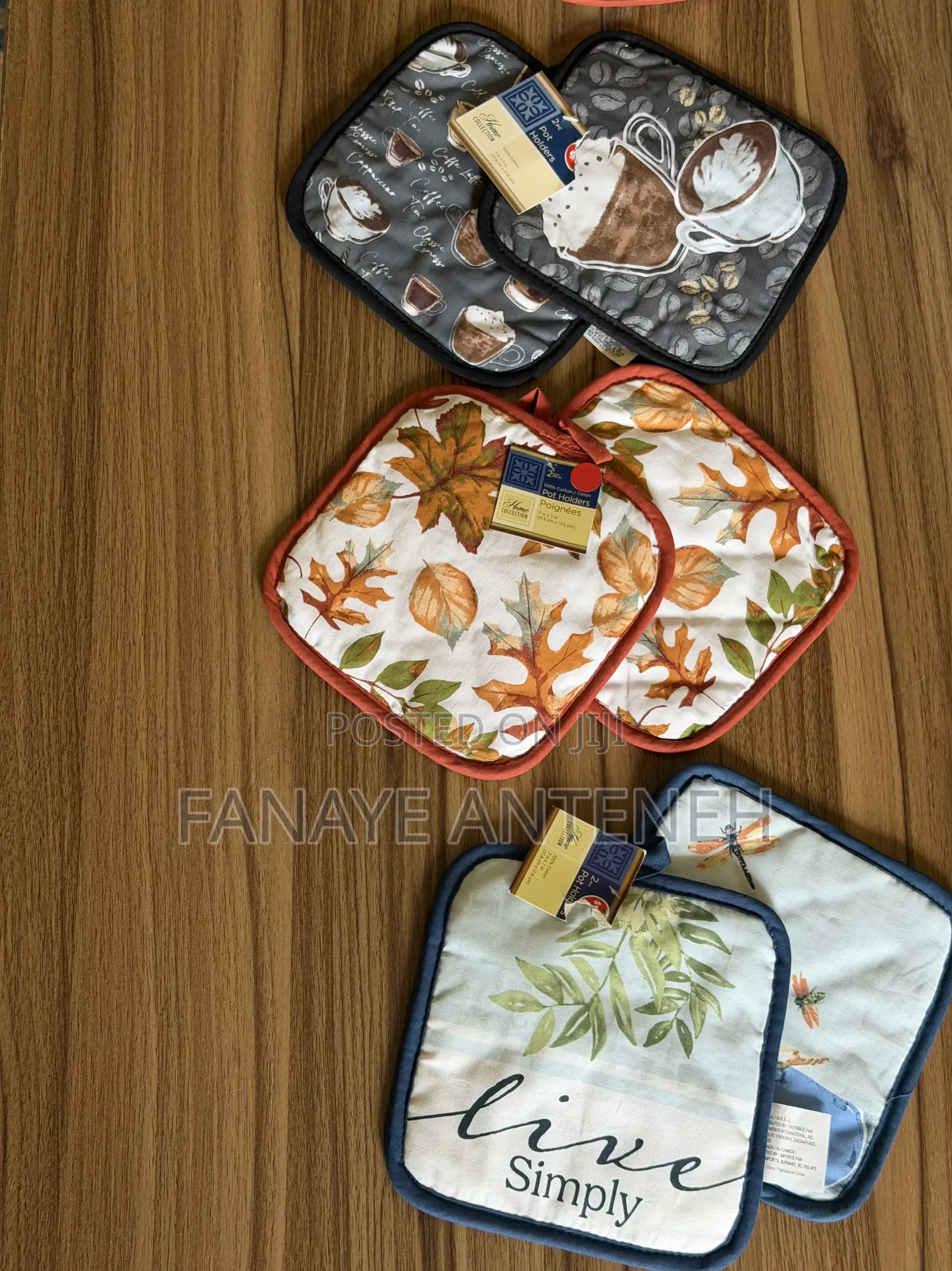 Pot Holders 100% Cotton Heat Resistant