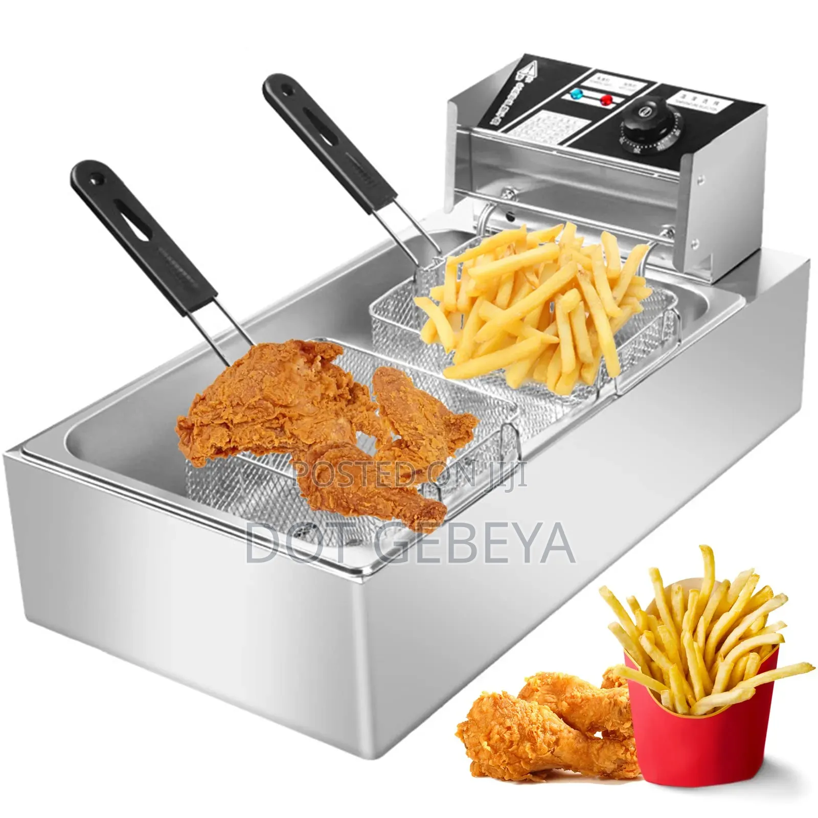NIMA Double Electric Deep Fryer –