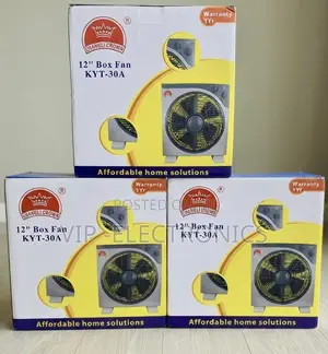 Changli Crown Box Fan 12 Inch– KYT-30A | 3 Pack