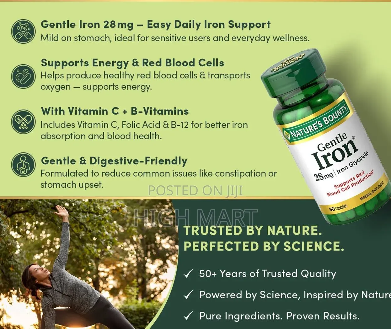 Natures Bounty Gentle Iron 28 Mg
