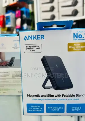 Anker MagGo Power Bank (5,000mAh, 7.5W, Stand)