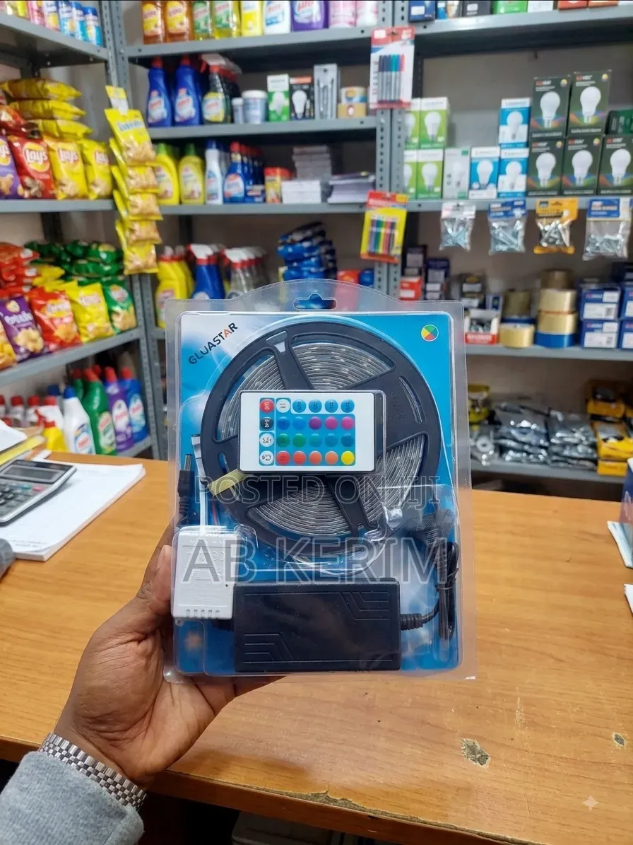 5M RGB LED Strip Light Complete With Remote Control Esay to Install