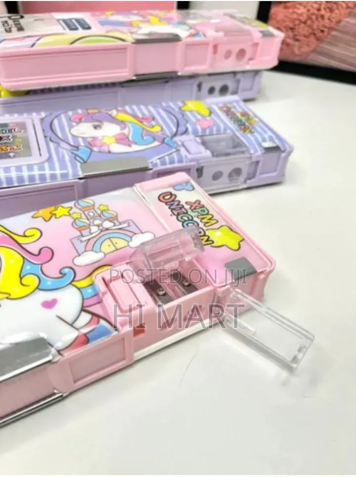 Kids Pencil Box With Calculator and Pencil Sharpener