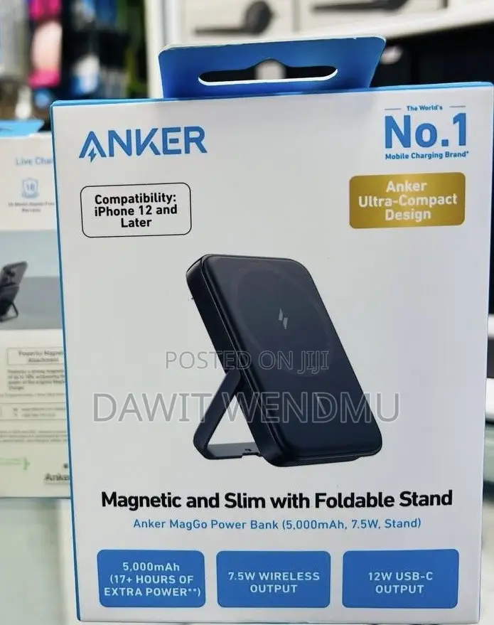 Anker MagGo Power Bank (5,000mAh, 7.5W, Stand)  Capacity: 5,000mAh