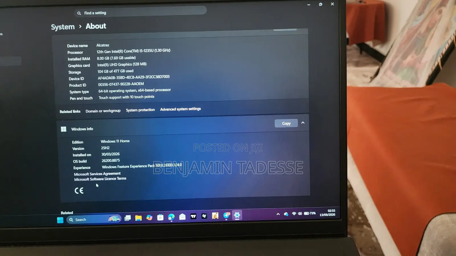 Laptop Dell Inspiron 15 8GB Intel Core i5 SSD 512GB