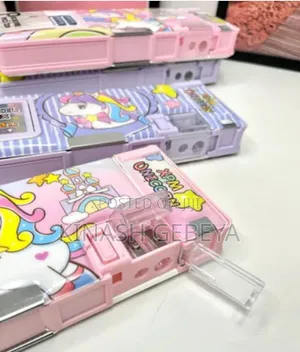 Fancy Pencil Box With Calculator for Kids