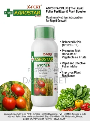 AGROSTAR PLUS Liquid Foliar Fertilizer and Plant Booster Designed