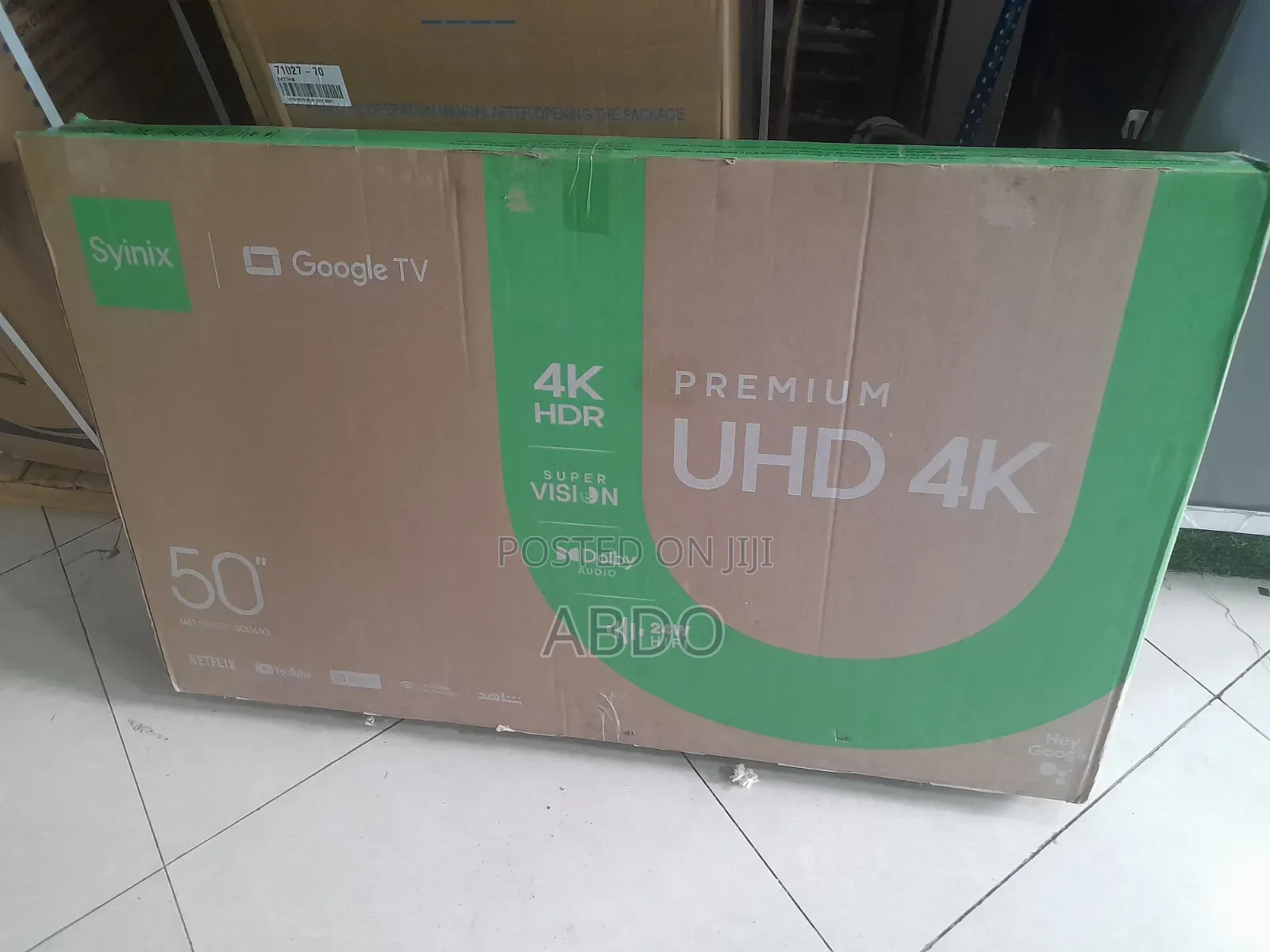 Syinix Smart Qled Googel TV 50Inch Andraid Framless Adis 2026 Quali