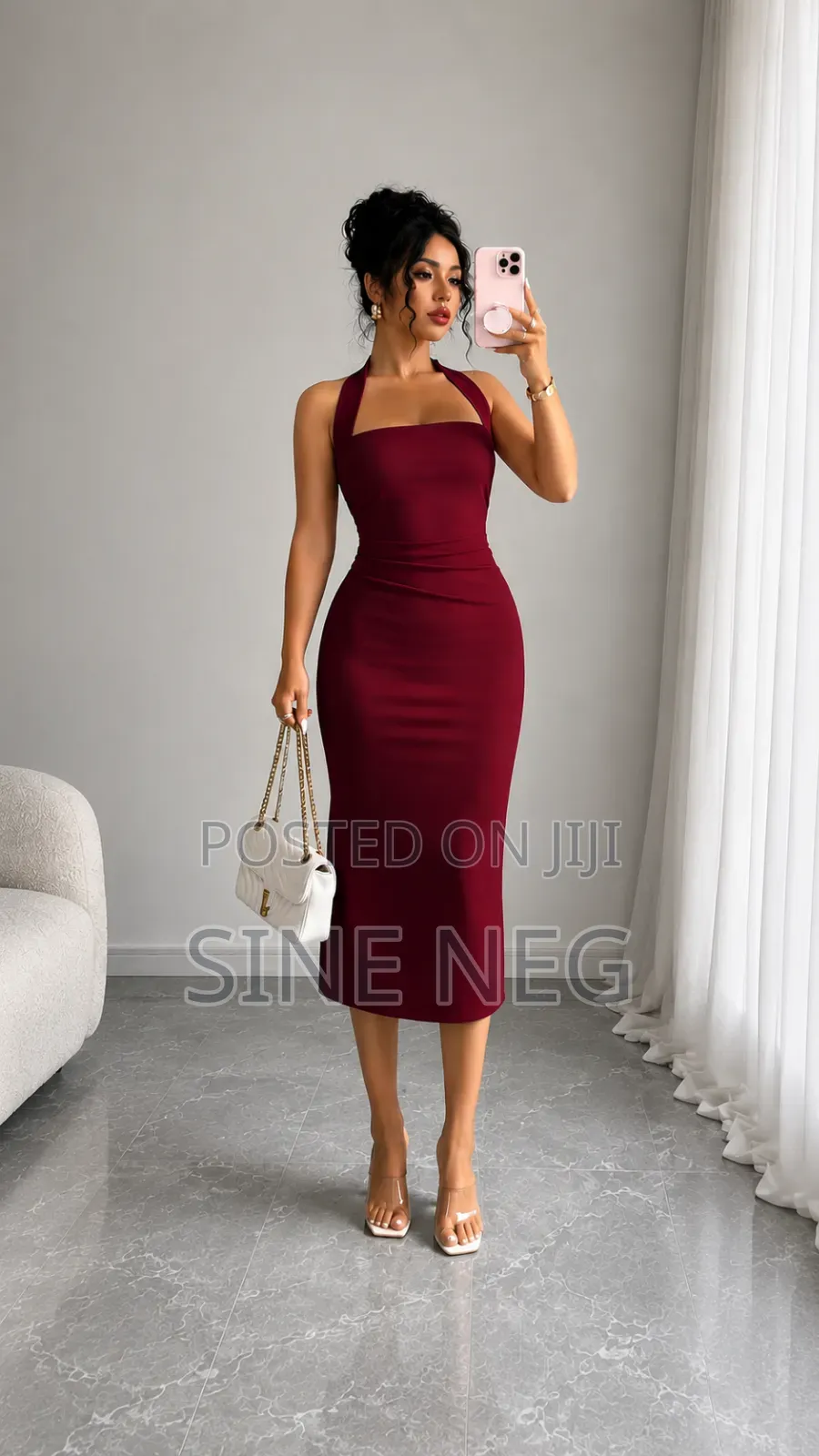 Elegant Women's Midi Dress