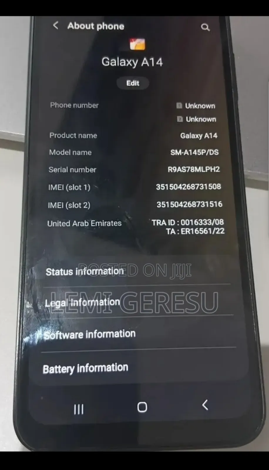 New Samsung Galaxy A14 128 GB