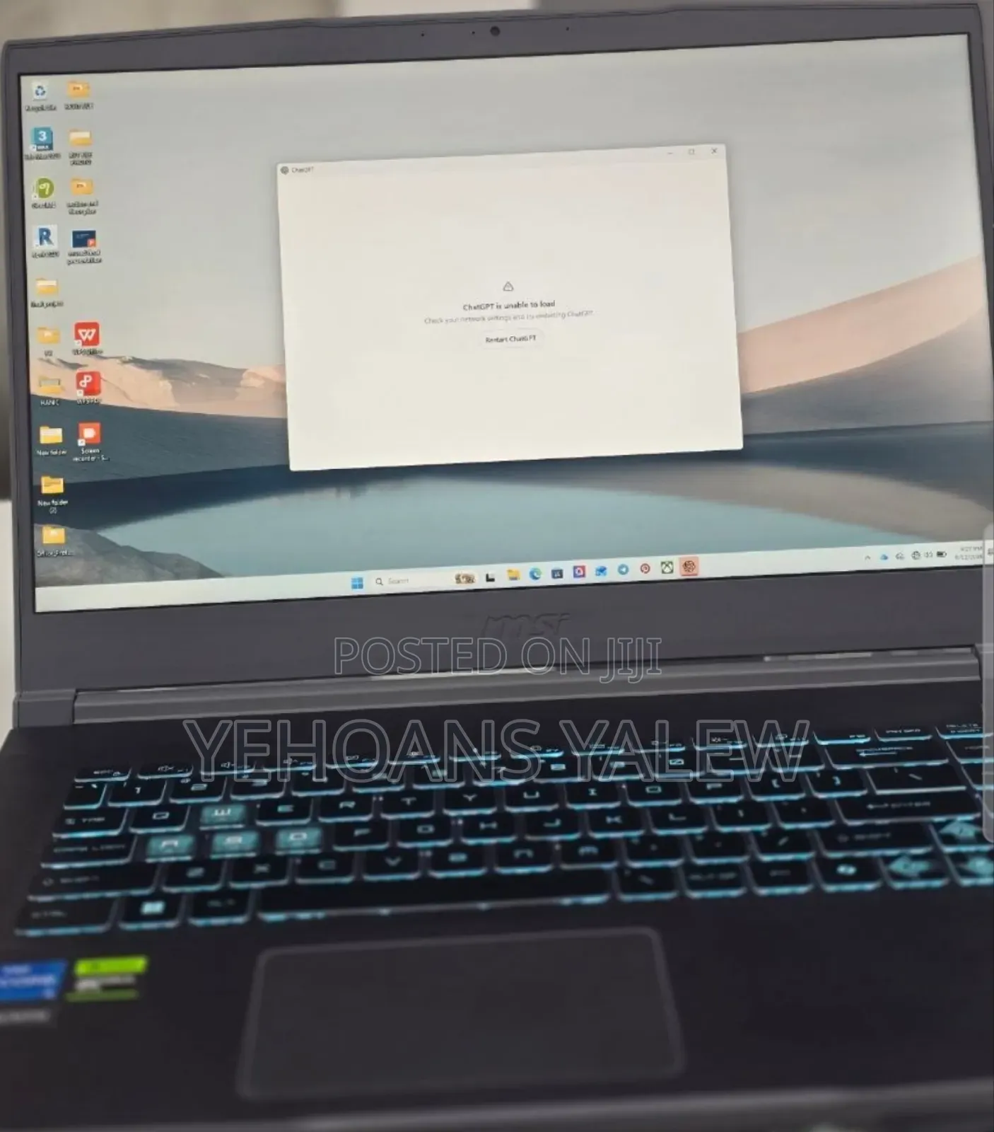 New Laptop MSI GF65 Thin 10UE 16GB Intel Core i5 SSD 1T