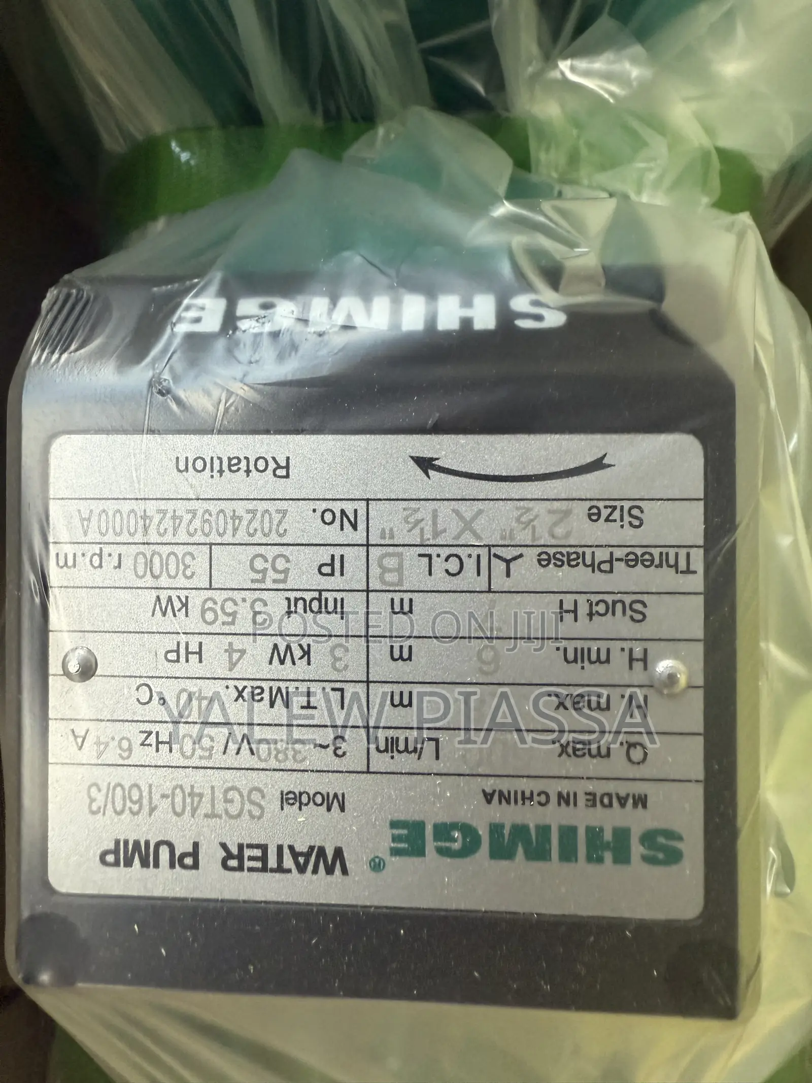 Shimge SGT40-160/3 Three-Phase Water Pump With