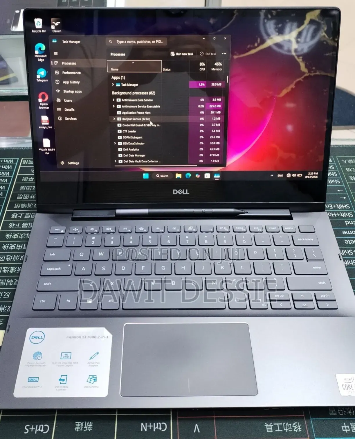 New Laptop Dell Inspiron 13 7000 16GB Intel Core i7 SSD 512GB
