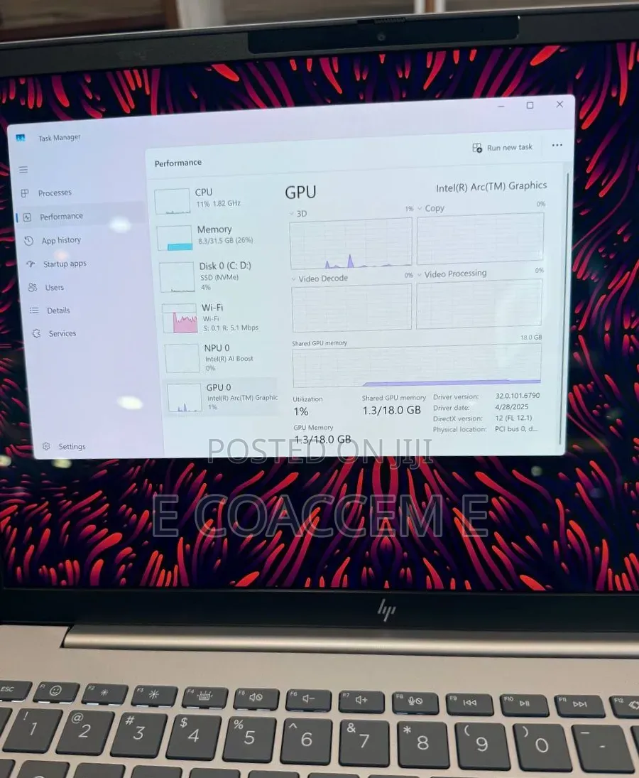 New Laptop HP 32GB Intel Core Ultra 7 SSD 1T