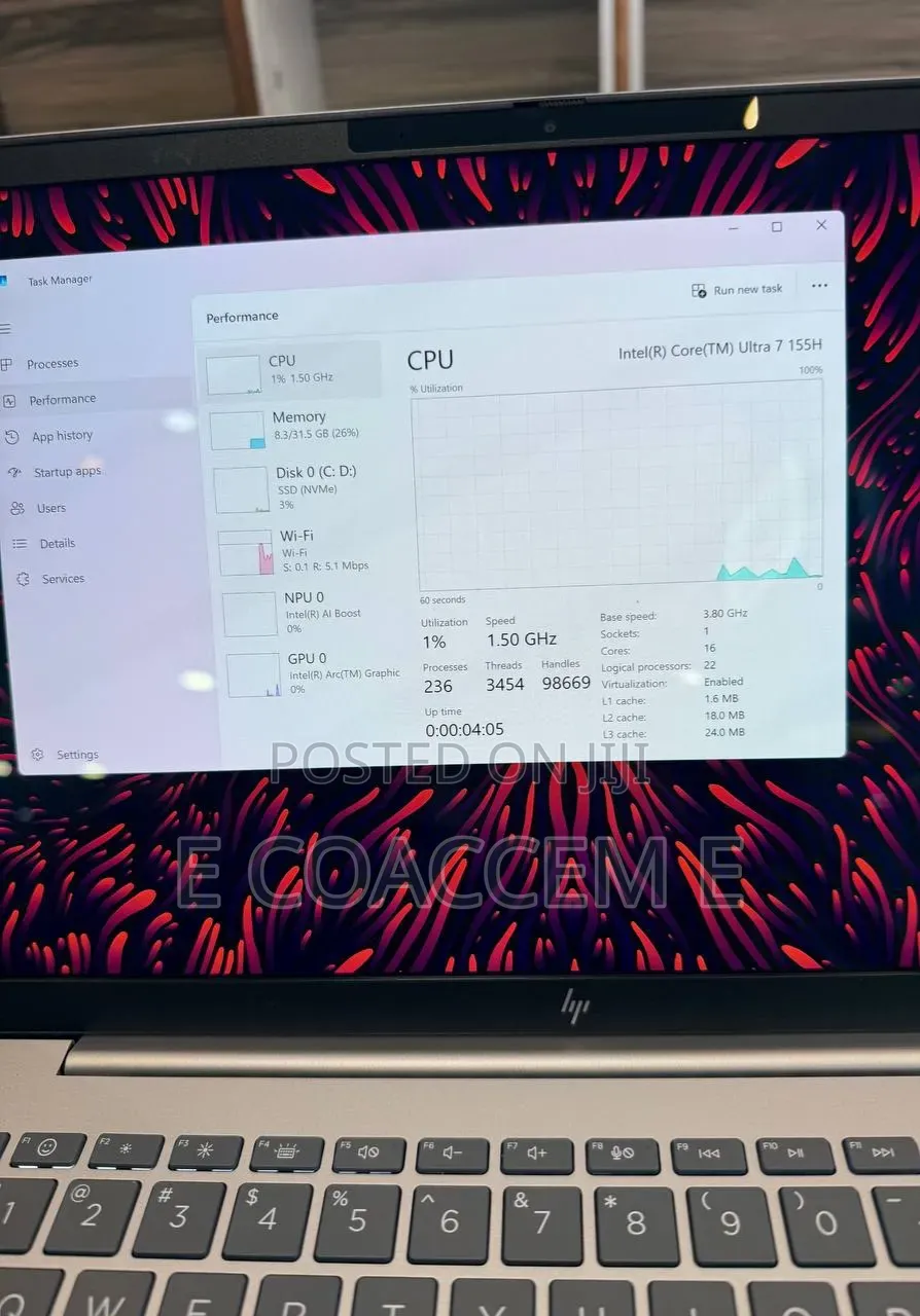 New Laptop HP 32GB Intel Core Ultra 7 SSD 1T