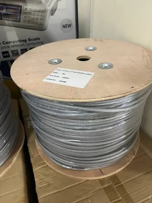 Gray CAT6A UTP Network Cable.