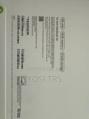 New Laptop Apple MacBook Air 2026 M5 16GB Apple M5 HDD 512GB