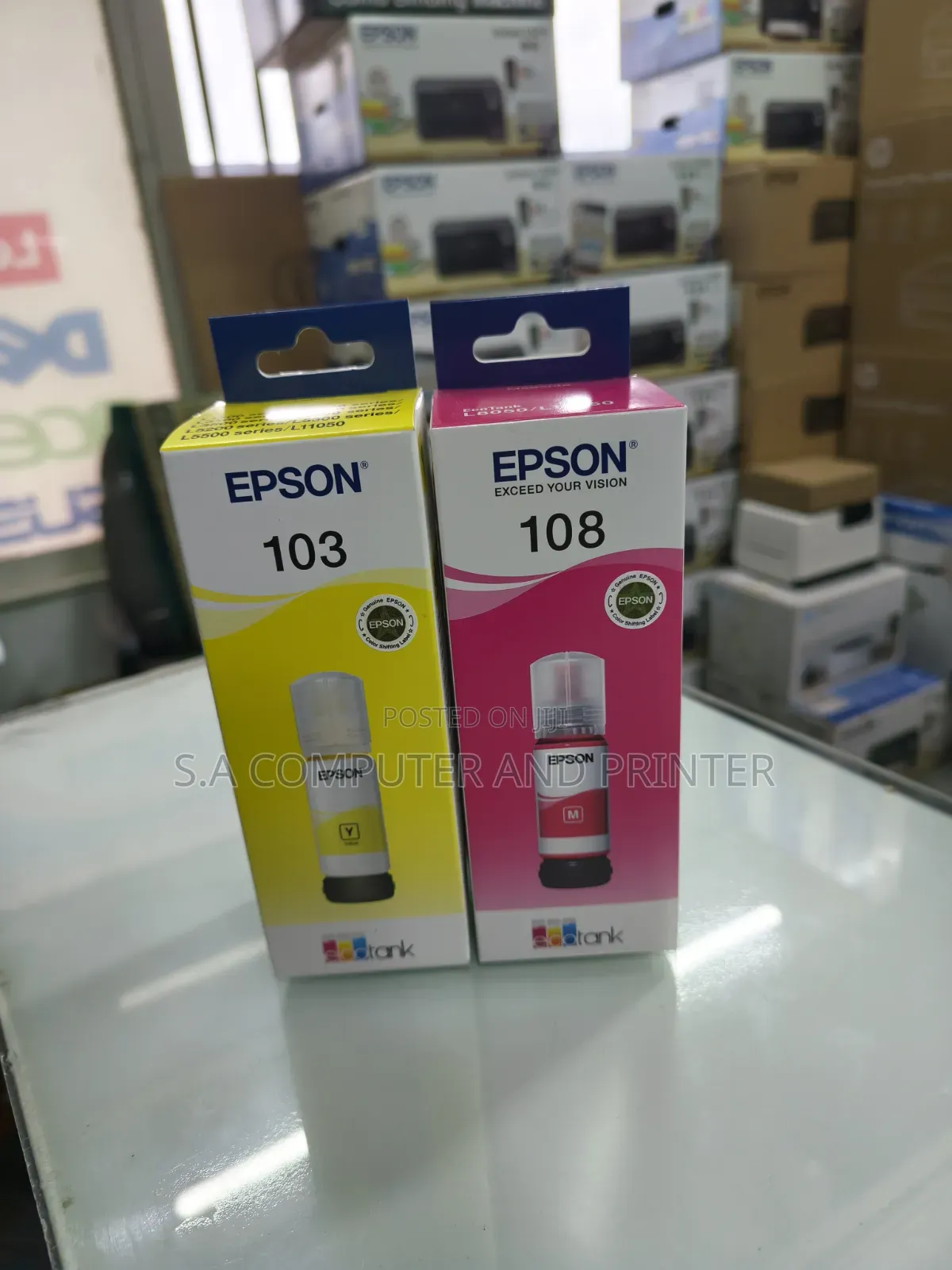 Original Genuine Epson 103 EcoTank Yellow Ink Bottle