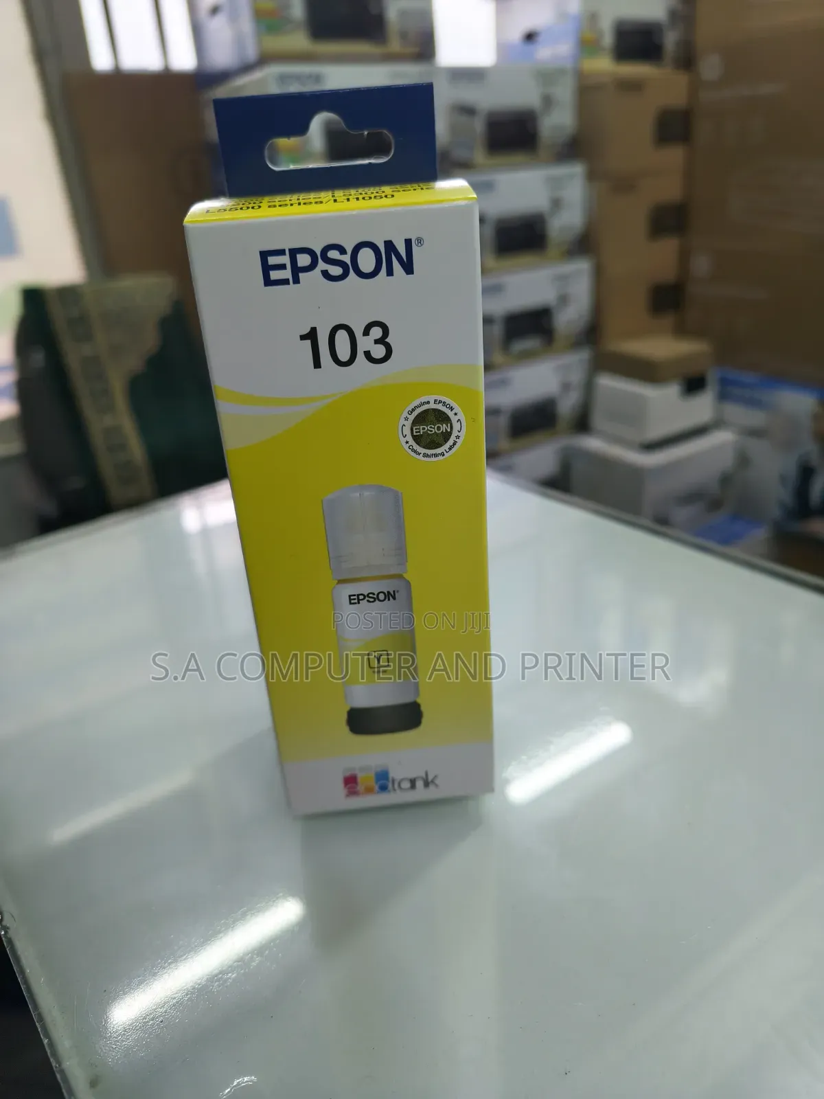 Original Genuine Epson 103 EcoTank Yellow Ink Bottle