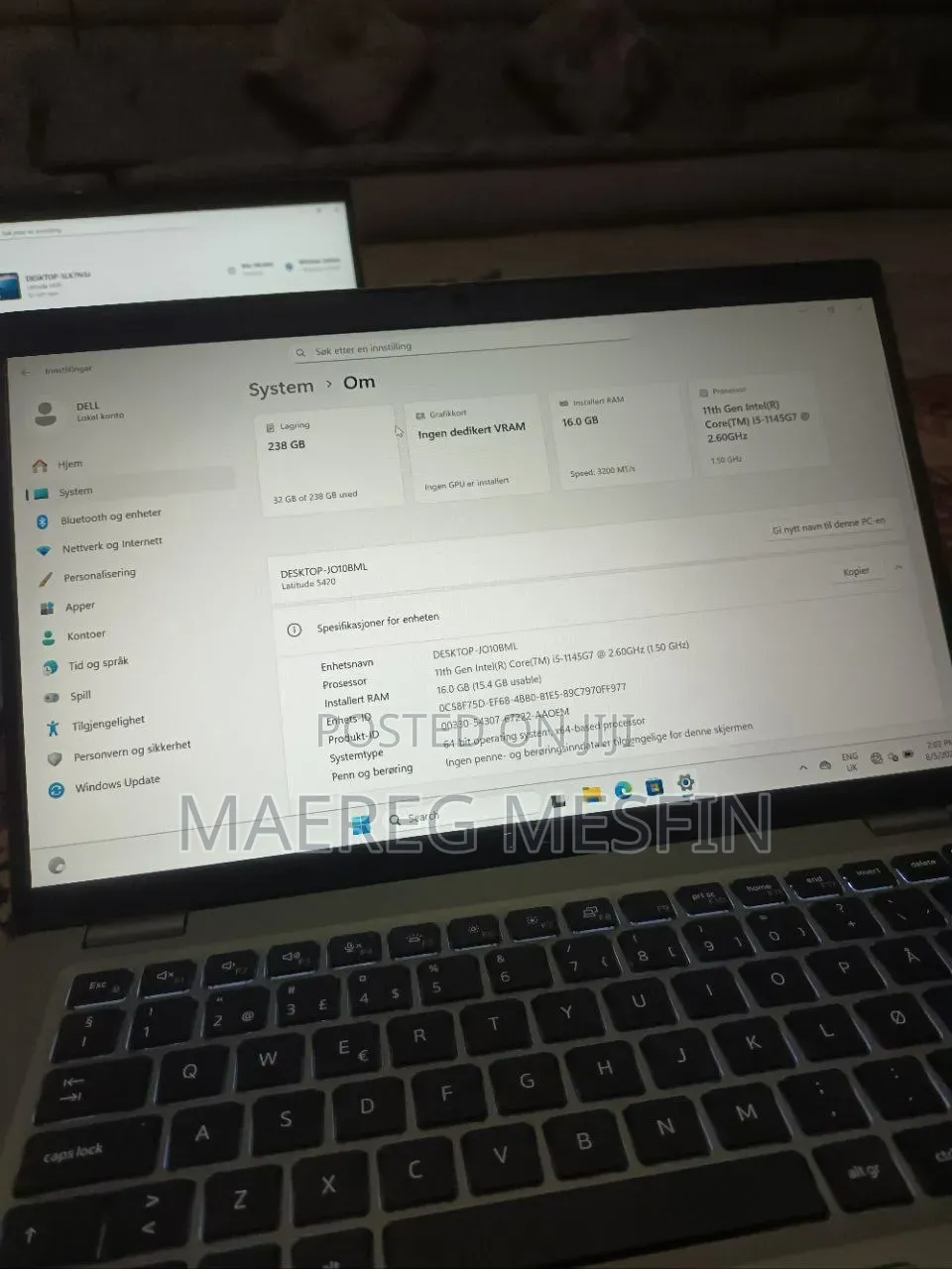 New Laptop Dell Latitude 5420 16GB Intel Core i5 SSD 256GB