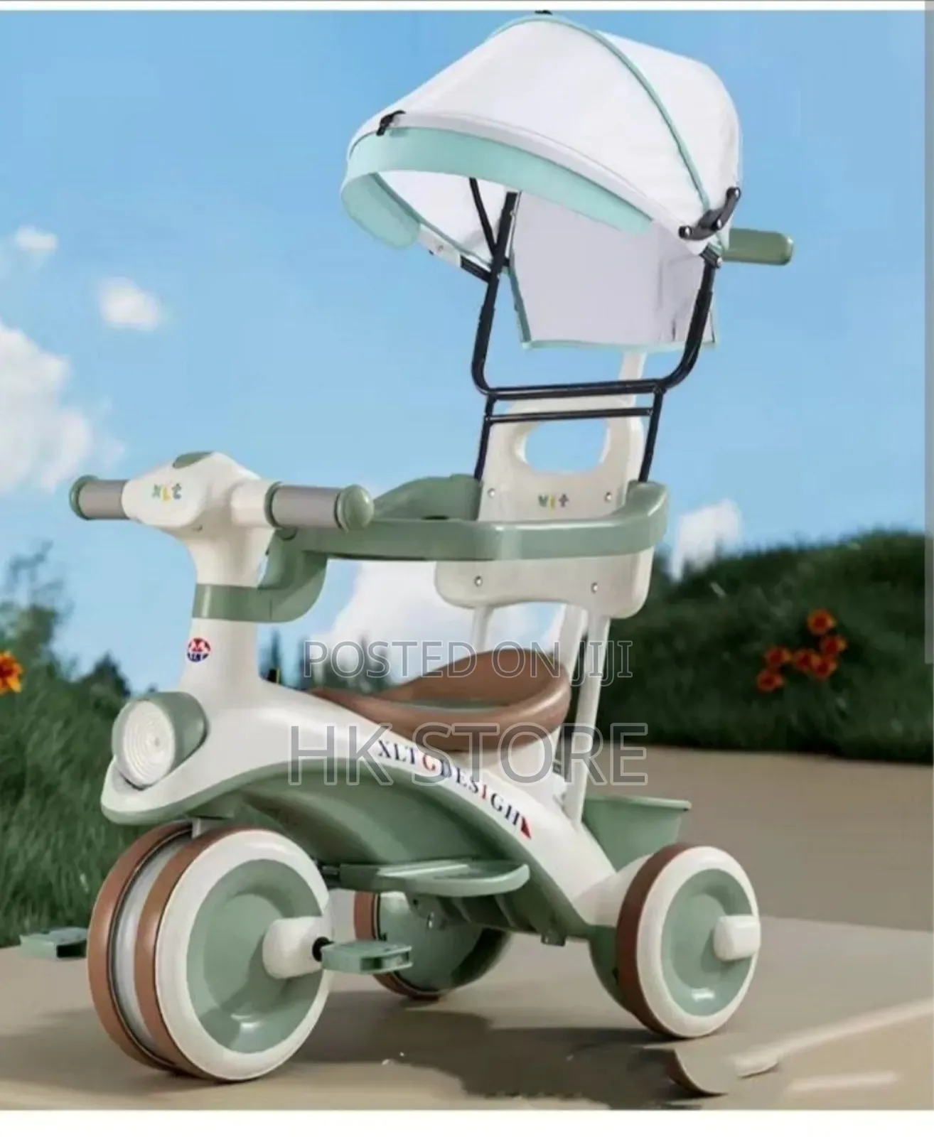 Baby Musical Tricycle With Parent Handle