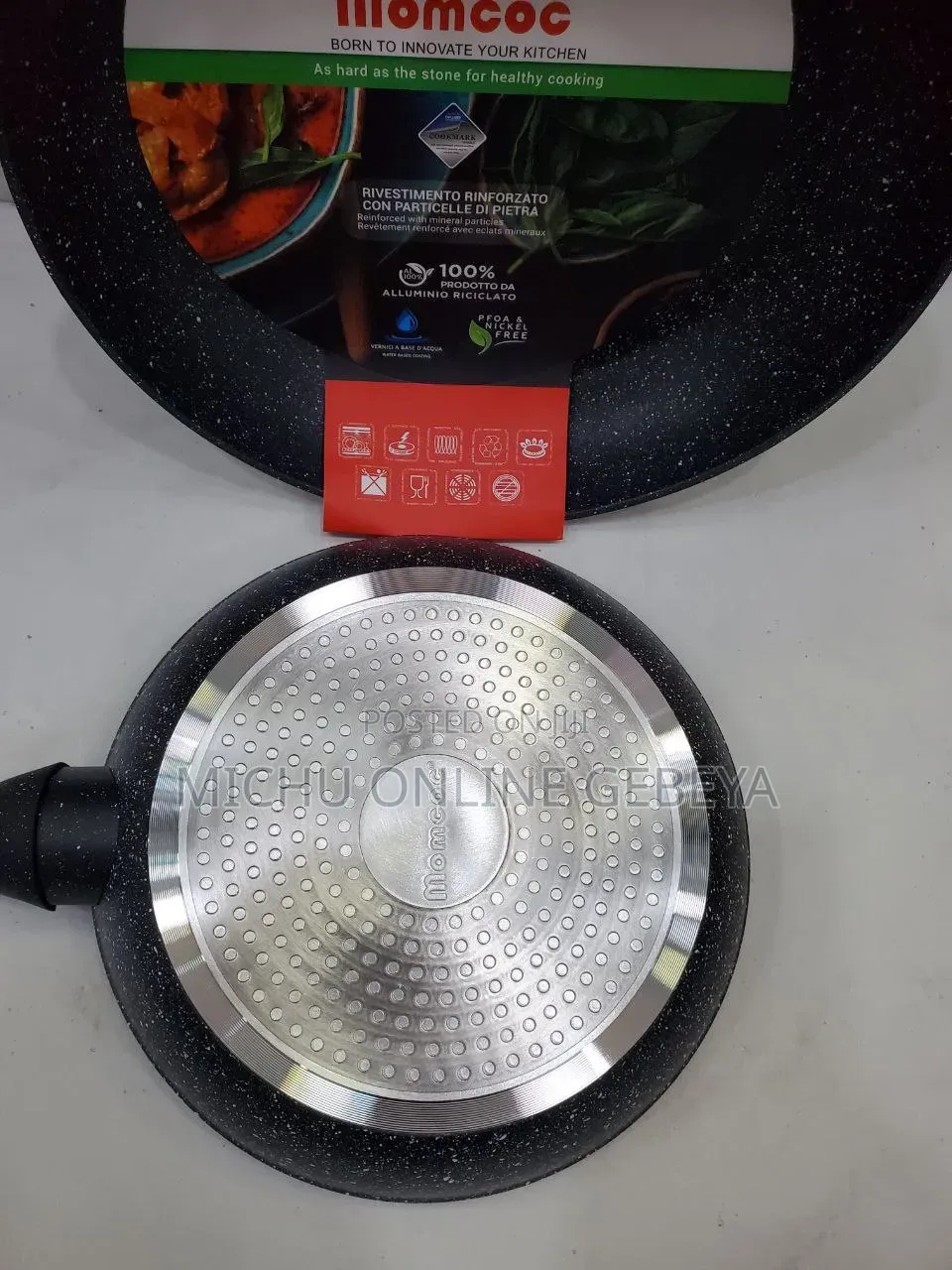 Momcoc 3pcs ኳሊቲ የሴራሚክ መጥበሻወች Frying Pan Set /Free Delivery