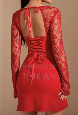 Long Sleeve Lace Color-Block Crew Neck Dress,Date, Casual Outfit