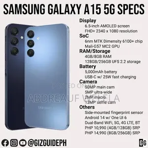 Samsung Galaxy A15 5G 128 GB Blue