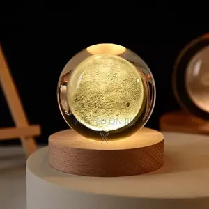 3D Moon Light Crystal Ball