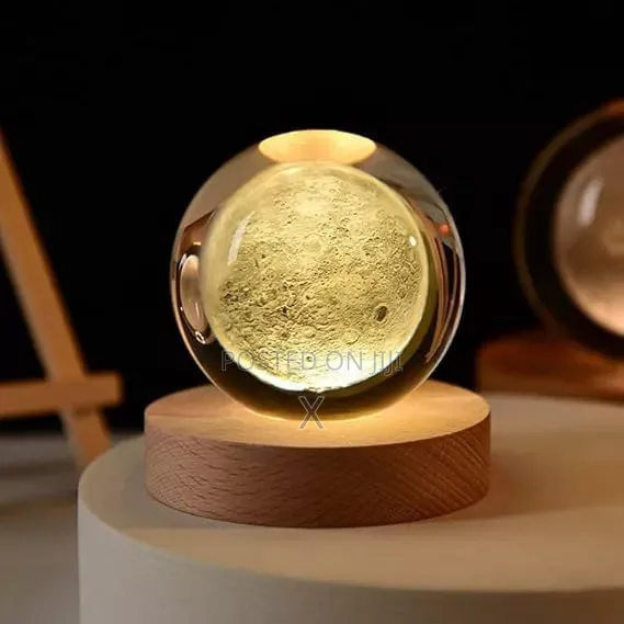 3D Moon Light Crystal Ball
