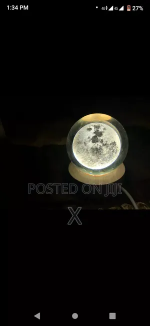 3D Moon Light Crystal Ball