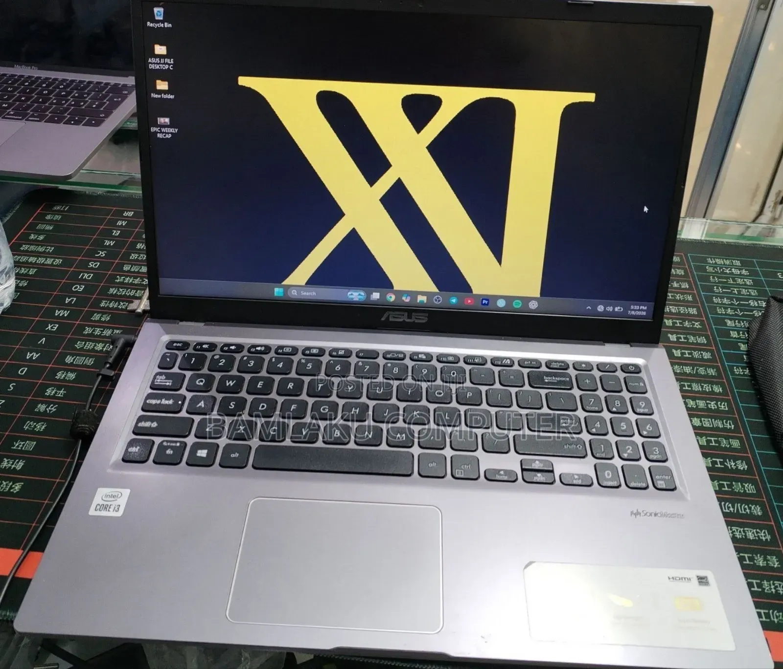 New Laptop Asus VivoBook 15 X505BA 8GB Intel Core i3 SSD 256GB