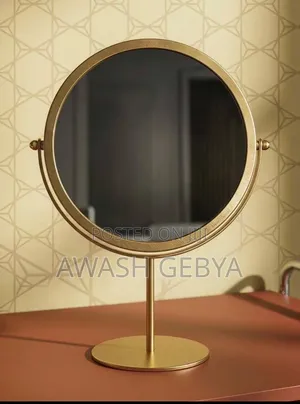 Elegant Gold Rotatable Circle Vanity Mirror