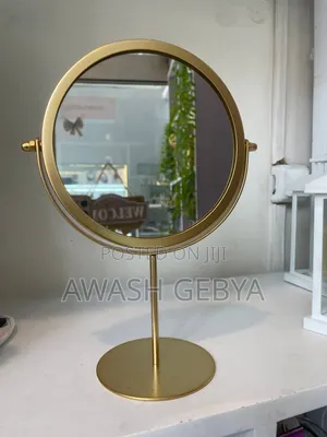 Elegant Gold Rotatable Circle Vanity Mirror