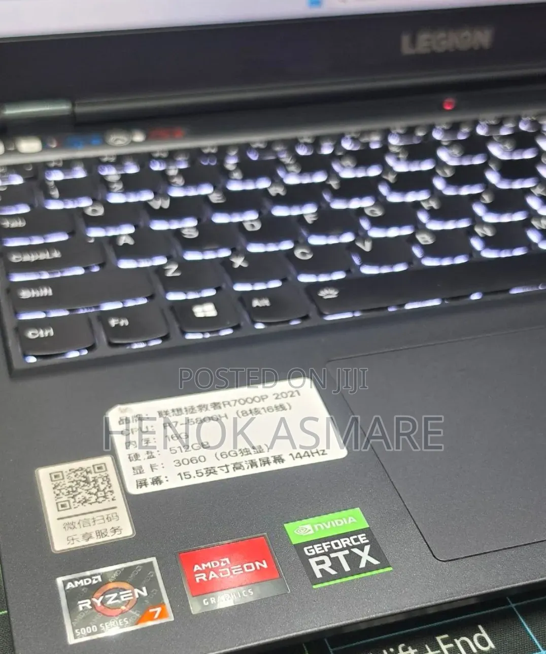 New Laptop Lenovo Legion 5 16GB AMD Ryzen 7 SSD 512GB