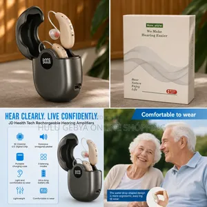 Advanced 16-Channel Rechargeable Bte Hearing Aid Set