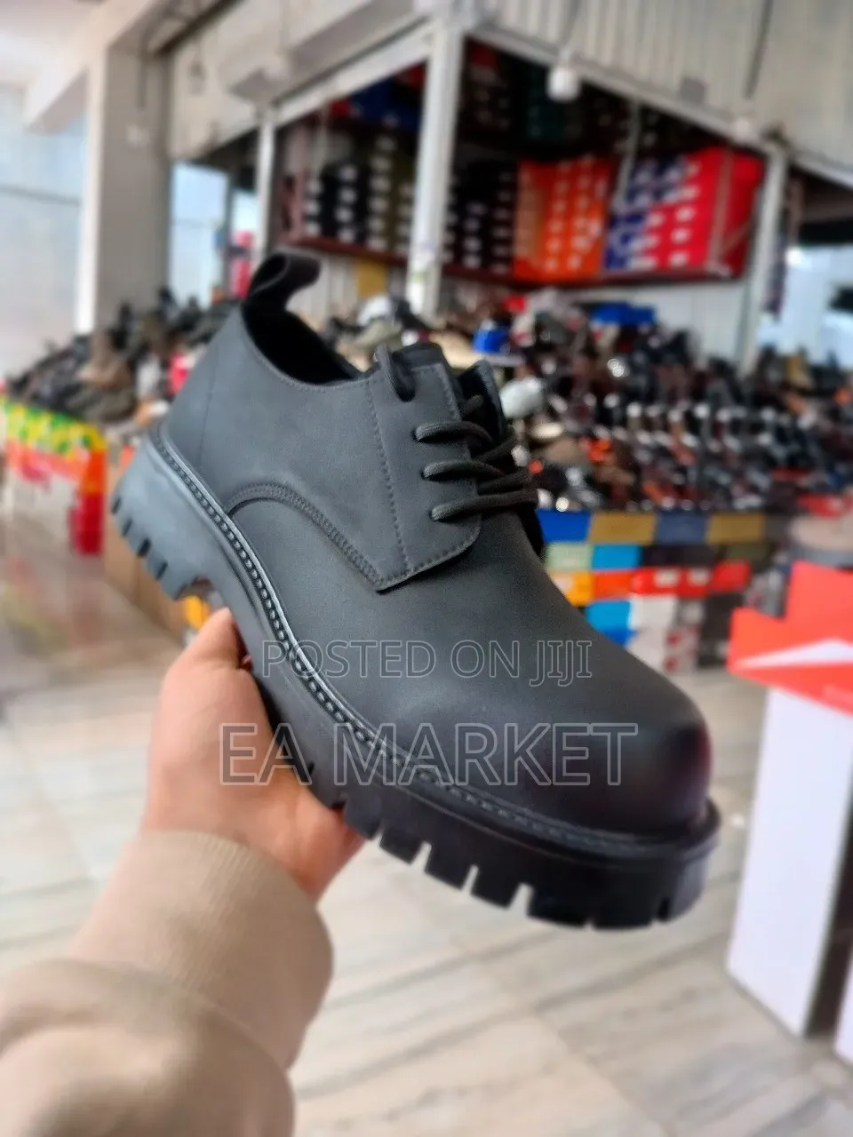 Chunky Lace Up Derby Shoe