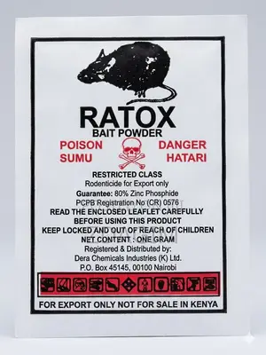 Ratox Bait Powder Rodenticide