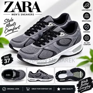 Men's Sport Shoes – Gray Black