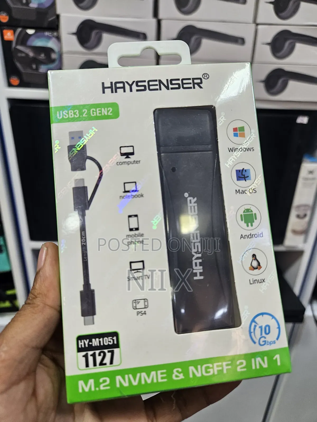 Haysenser M.2 NVMe and NGFF SSD Enclosure