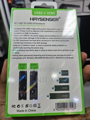 Haysenser M.2 NVMe and NGFF SSD Enclosure