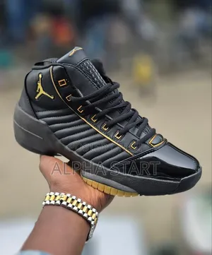 Air Jordan 19 Off Gold Black Oval High Master Quality Boots Shoes For