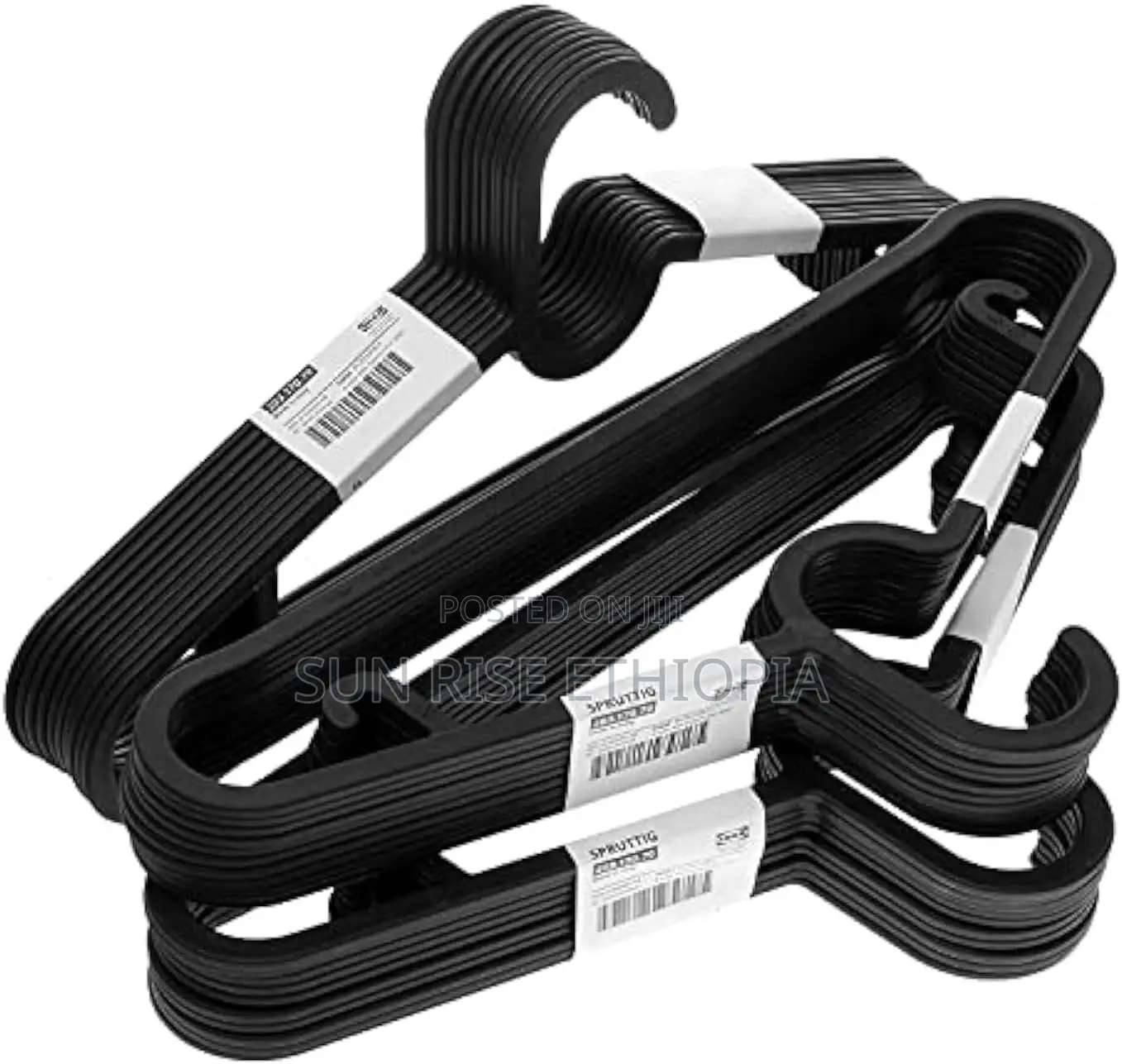IKEA SPRUTTIG Lightweight Clothes Hangers, Plastic, SET OF 10