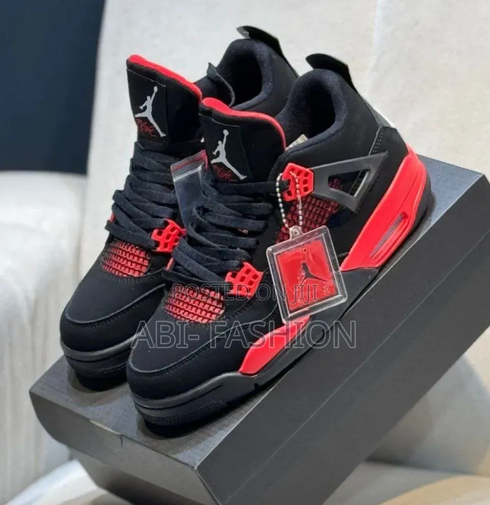 Nike Air Jordan 4 Retro "Thunder"Black/Red Master
