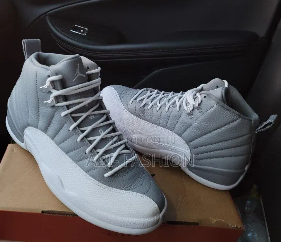 Nike Air Jordan 12 Retro "Stealth" White/Gray Made in Vietnam