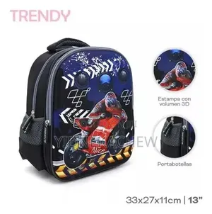 Kids School Bag 16 ኢንች 3D የትምህርት ቤት ቦርሳ
