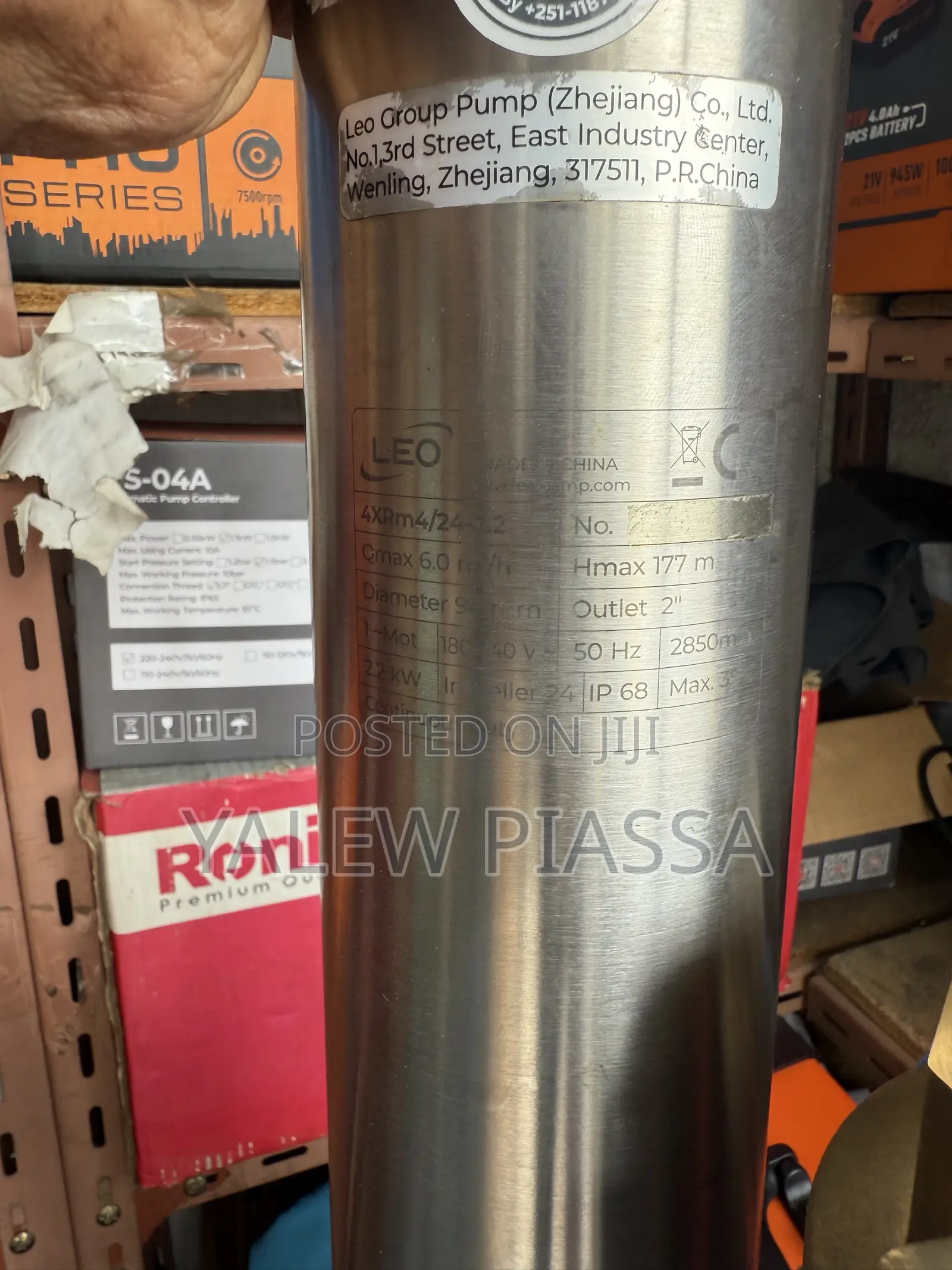 Leo Stainless Steel Deep Well Submersible Borehole Water Pump
