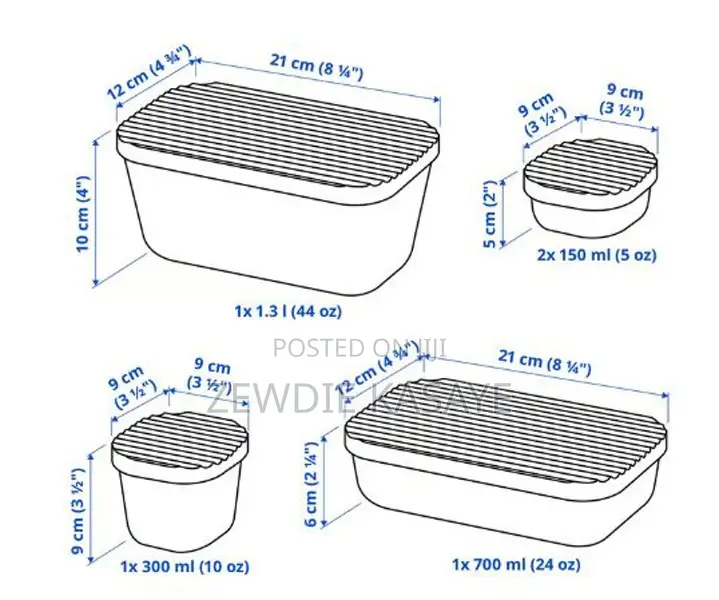 IKEA Havstobis Food Container With Lid Set of 5