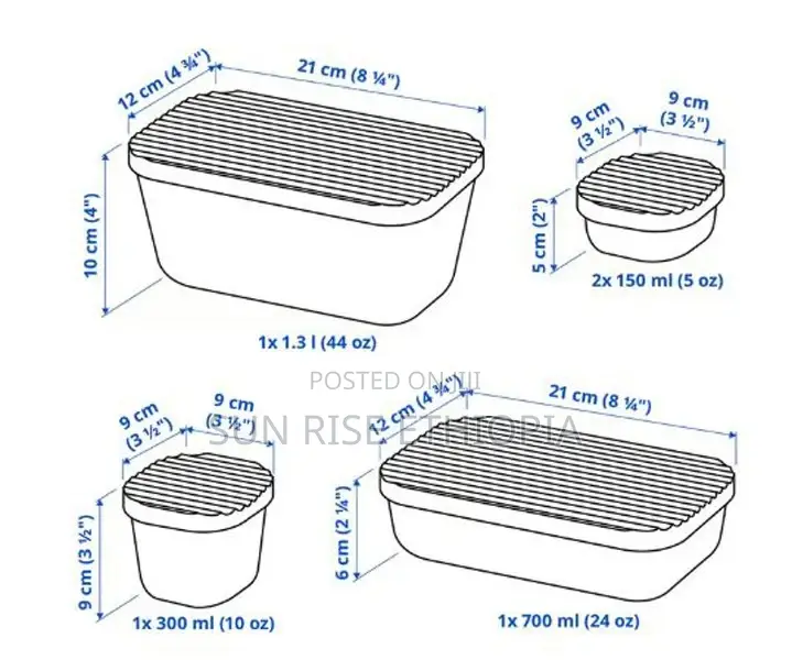 IKEA Havstobis Food Container With Lid Set of 5