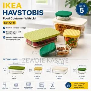 IKEA Havstobis Food Container With Lid Set of 5